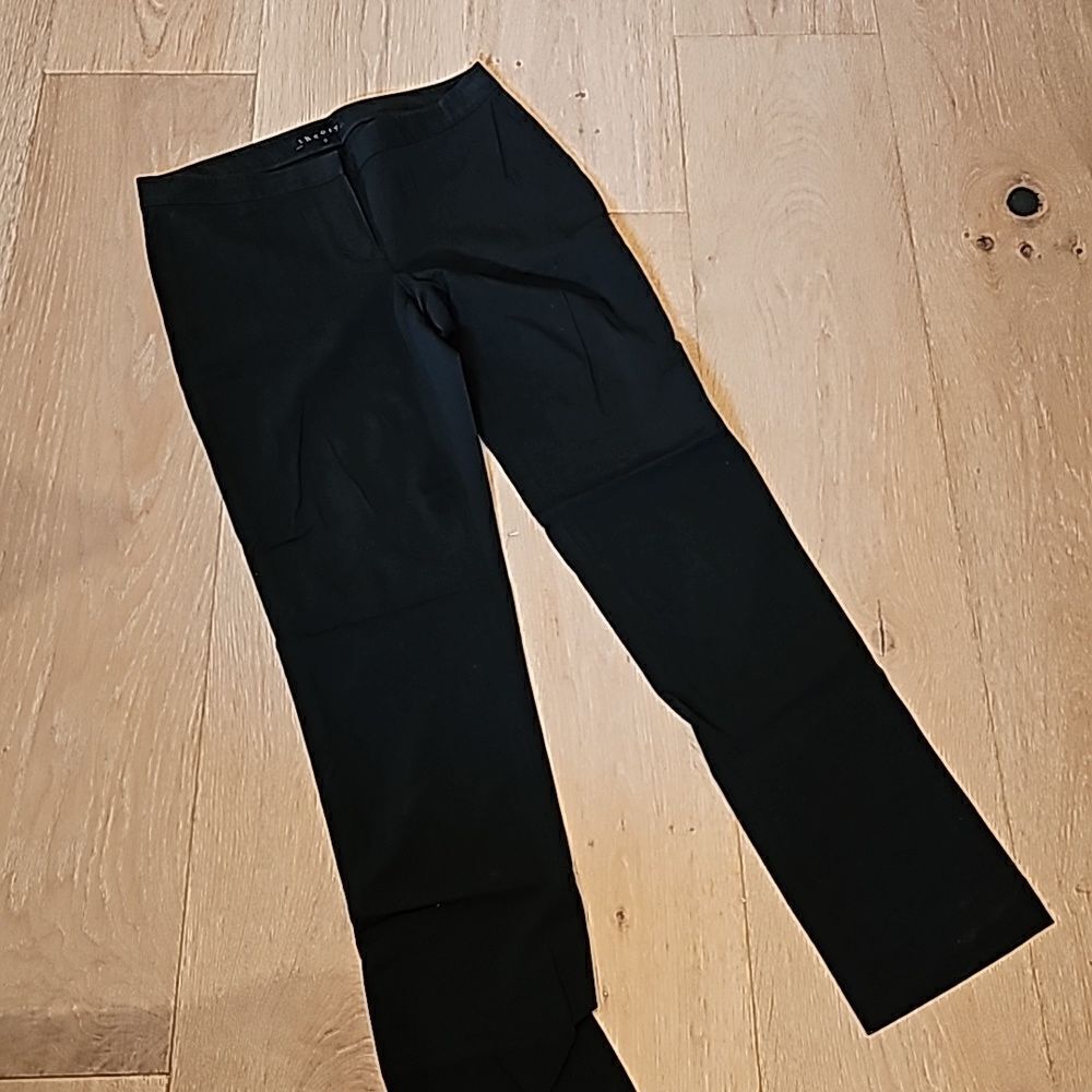 Theory stretchy black pants size 0